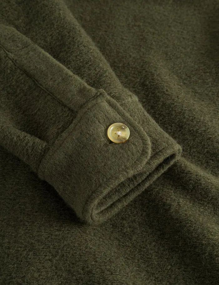 Fort Shirts IVY WOOL OVERSHIRT Dark Moss 8211 Men Fort Shirts IVY WOOL OVERSHIRT Dark Moss 8211 Men