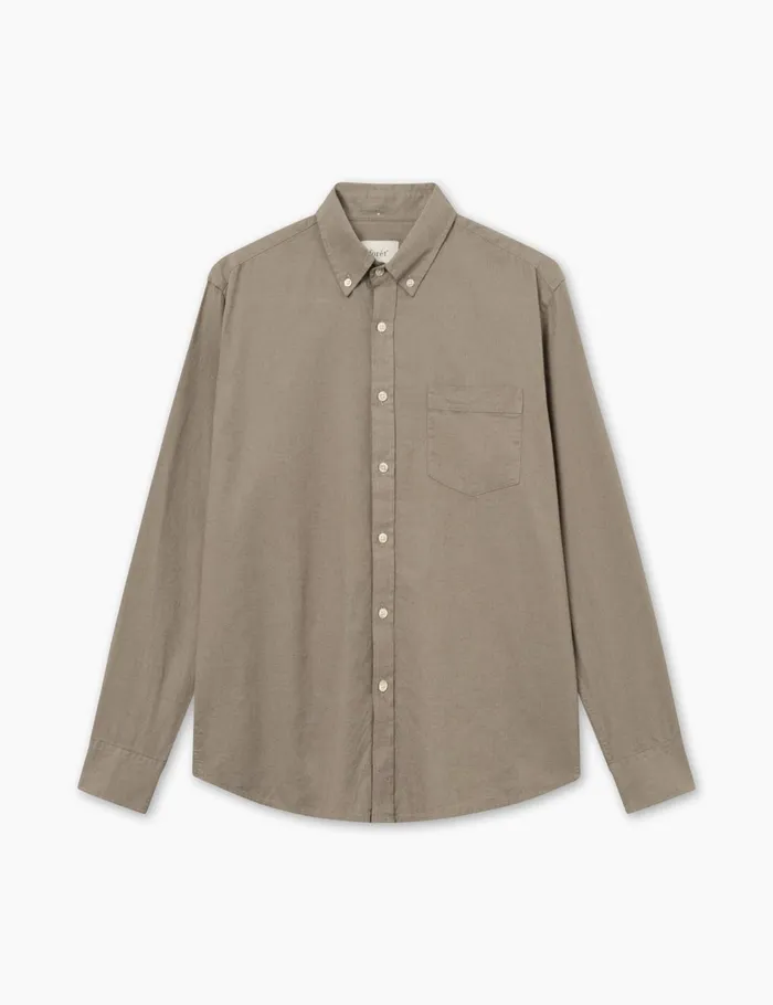 Fort Shirts SERENE LINEN SHIRT Taupe 8211 Men