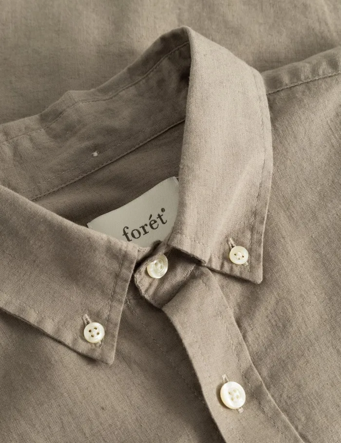 Fort Shirts SERENE LINEN SHIRT Taupe 8211 Men