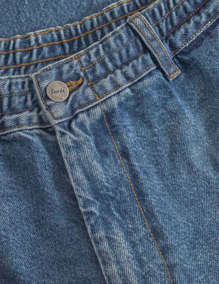 Fort Shorts CLAY CREASED DENIM SHORTS Vintage Blue 8211 Men Fort Shorts CLAY CREASED DENIM SHORTS Vintage Blue 8211 Men