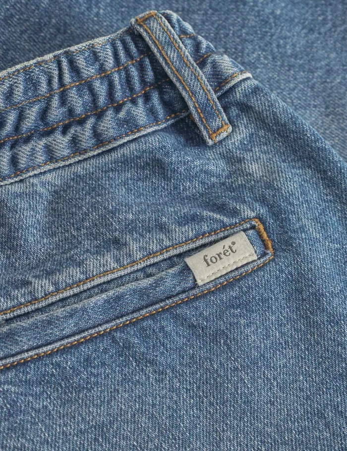 Fort Shorts CLAY CREASED DENIM SHORTS Vintage Blue 8211 Men Fort Shorts CLAY CREASED DENIM SHORTS Vintage Blue 8211 Men