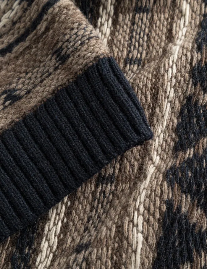 Fort Sweatshirts CONE JACQUARD KNIT Navy 8211 Men Fort Sweatshirts CONE JACQUARD KNIT Navy 8211 Men