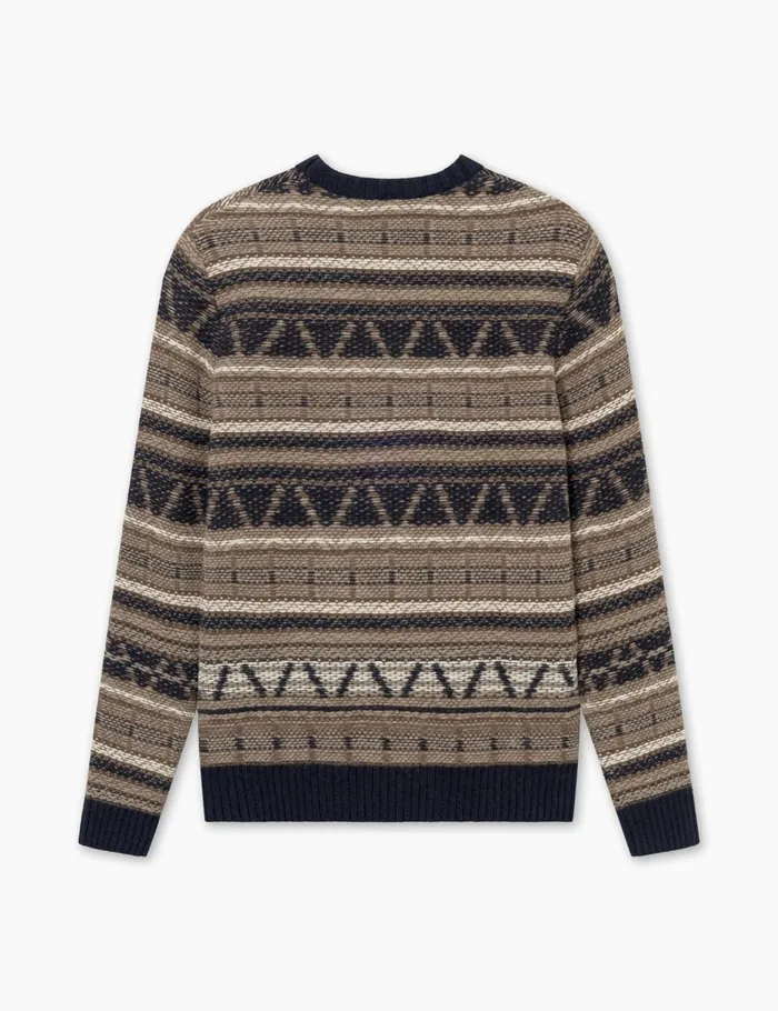 Fort Sweatshirts CONE JACQUARD KNIT Navy 8211 Men Fort Sweatshirts CONE JACQUARD KNIT Navy 8211 Men