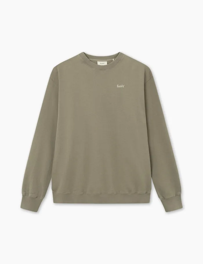 Fort Sweatshirts STILL SWEATSHIRT Dusty Olive 8211 Men