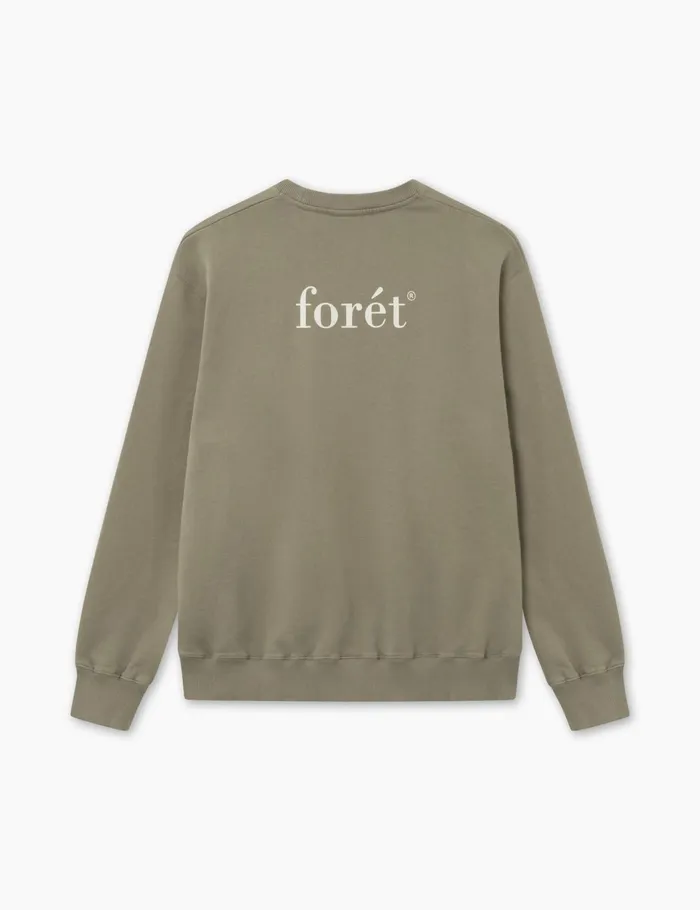 Fort Sweatshirts STILL SWEATSHIRT Dusty Olive 8211 Men