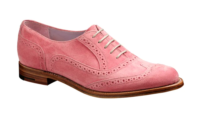 Freya 8211 Pink Suede Women Barker Shoes Womens Oxfords