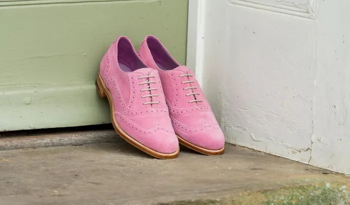 Freya 8211 Pink Suede Women Barker Shoes Womens Oxfords