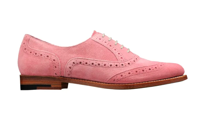 Freya 8211 Pink Suede Women Barker Shoes Womens Oxfords