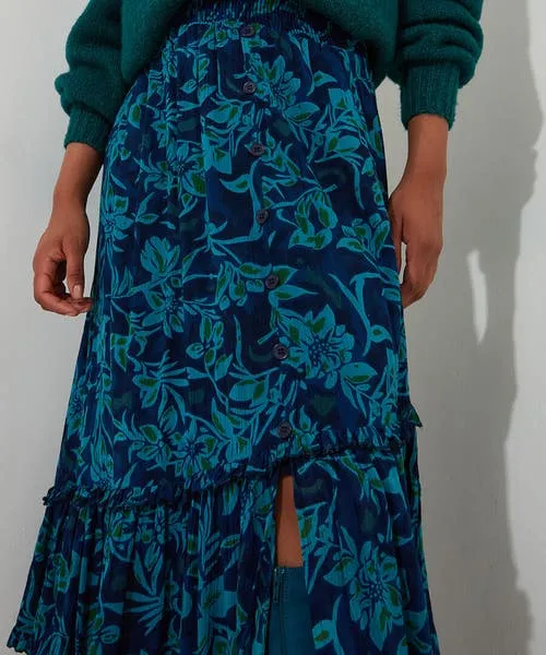 Freya Floral Skirt Blue Skirts Joebrowns Apparel Freya Floral Skirt Blue Skirts Joebrowns Apparel