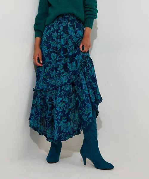 Freya Floral Skirt Blue Skirts Joebrowns Apparel Freya Floral Skirt Blue Skirts Joebrowns Apparel