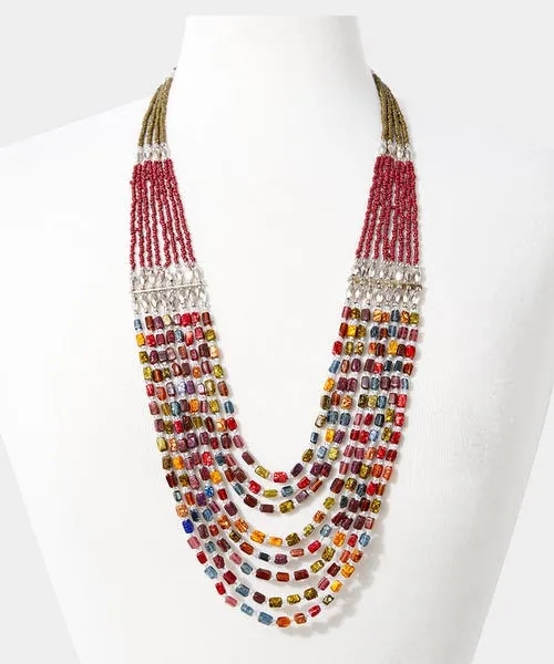 Gifts Joebrowns Apparel Artisan Beaded Necklace Multi