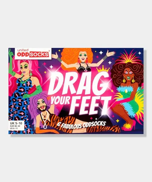 Gifts Joebrowns Apparel Drag Your Feet Odd Socks Multi Gifts Joebrowns Apparel Drag Your Feet Odd Socks Multi