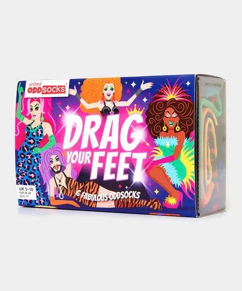 Gifts Joebrowns Apparel Drag Your Feet Odd Socks Multi Gifts Joebrowns Apparel Drag Your Feet Odd Socks Multi