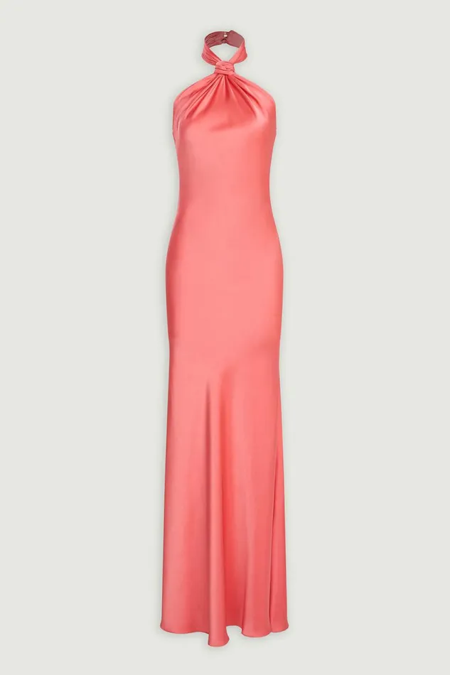 Gowns Women Halston Emie Gown In Satin Calypso