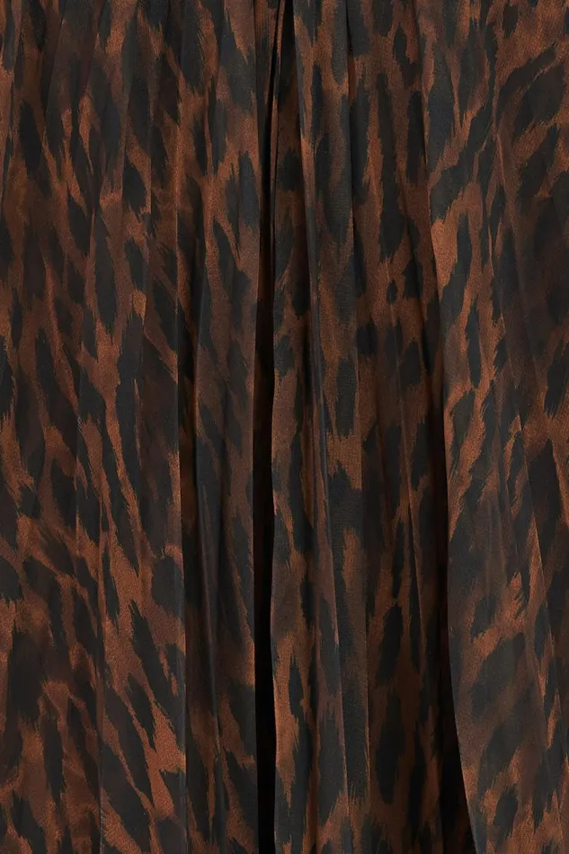 Gowns Women Halston Mariana Gown In ScubaChiffon Leopard Print