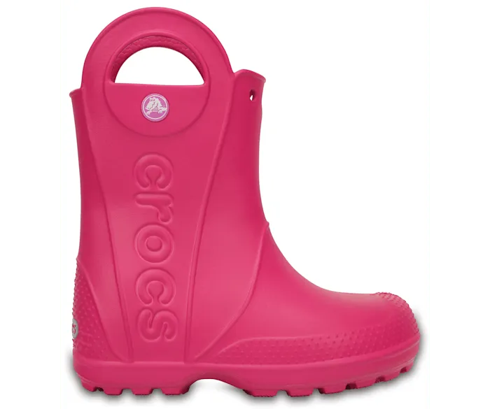 Handle It Rain Boot Candy Pink Kids Crocs Boots