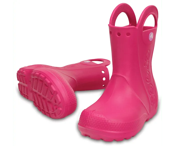 Handle It Rain Boot Candy Pink Kids Crocs Boots
