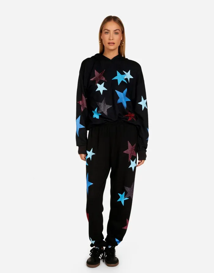 Harmony Color Crystal Multi Stars Onyx Women039s Lauren Moshi Hoodies