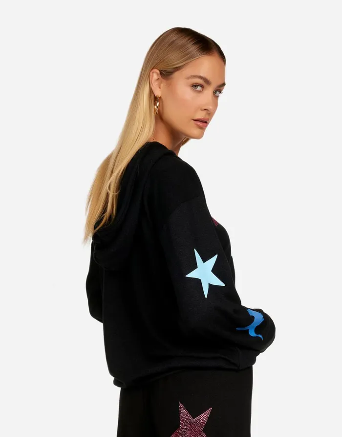 Harmony Color Crystal Multi Stars Onyx Women039s Lauren Moshi Hoodies