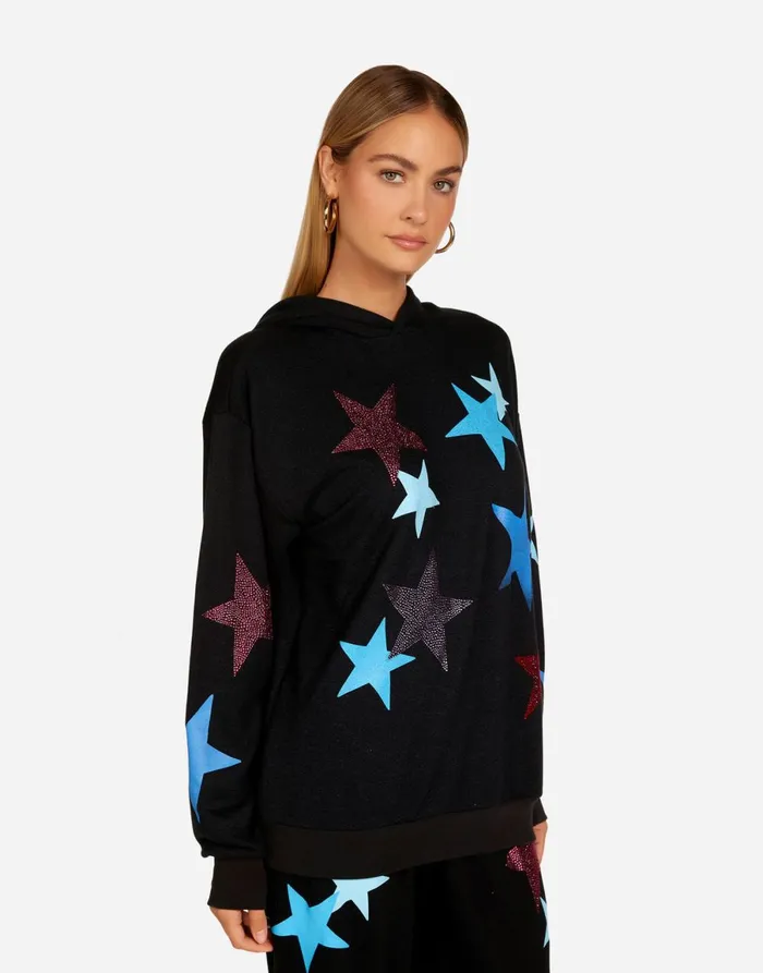 Harmony Color Crystal Multi Stars Onyx Women039s Lauren Moshi Hoodies