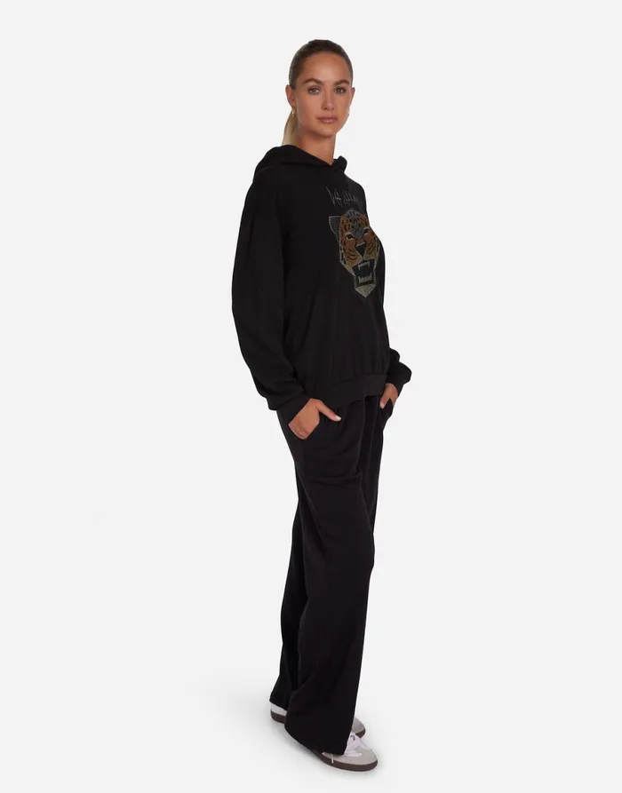 Harmony Crystal Geometric Def Leppard Black Women039s Lauren Moshi Hoodies