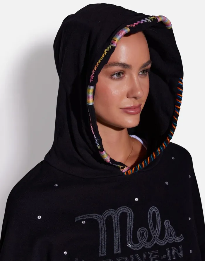 Harmony X Mels DriveIn Black Women039s Lauren Moshi Hoodies