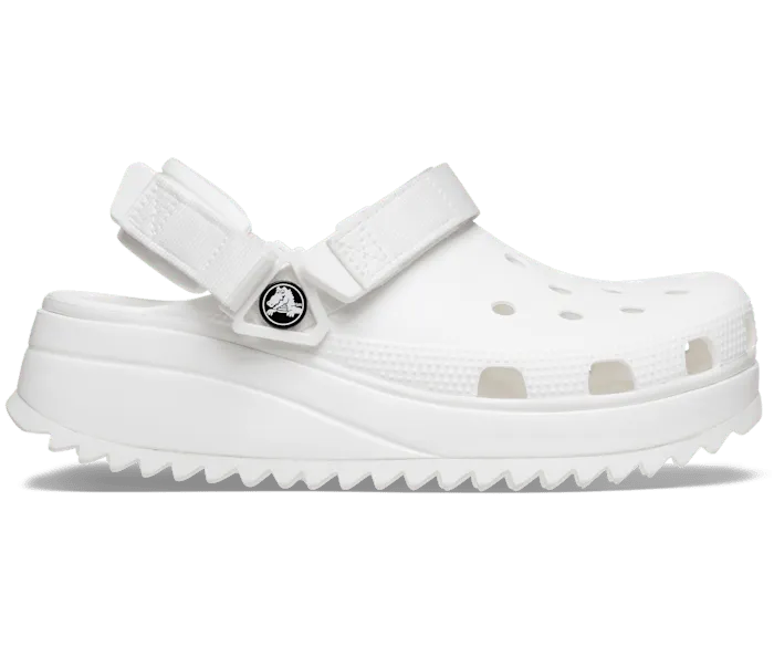 Hiker Clog White White Women Crocs Platforms 038 Wedges