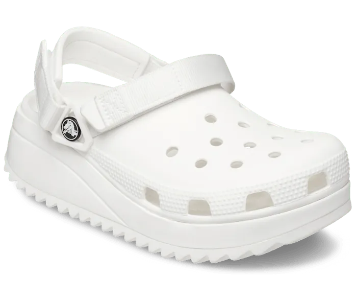 Hiker Clog White White Women Crocs Platforms 038 Wedges