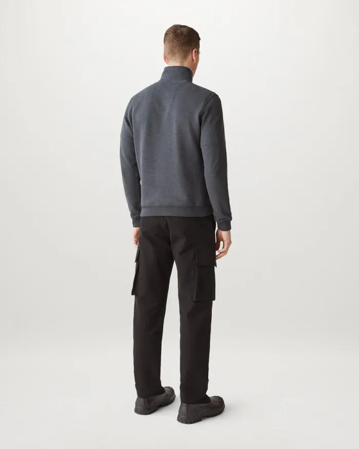 Hoodies and Sweatshirts Men Belstaff Belstaff Quarter Zip Sweatshirt Charcoal Heather Hoodies and Sweatshirts Men Belstaff Belstaff Quarter Zip Sweatshirt Charcoal Heather