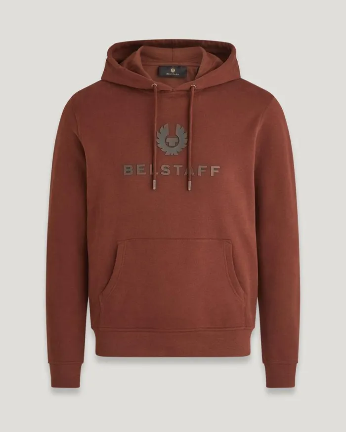 Hoodies and Sweatshirts Men Belstaff Belstaff Signature Hoodie Deep Copper
