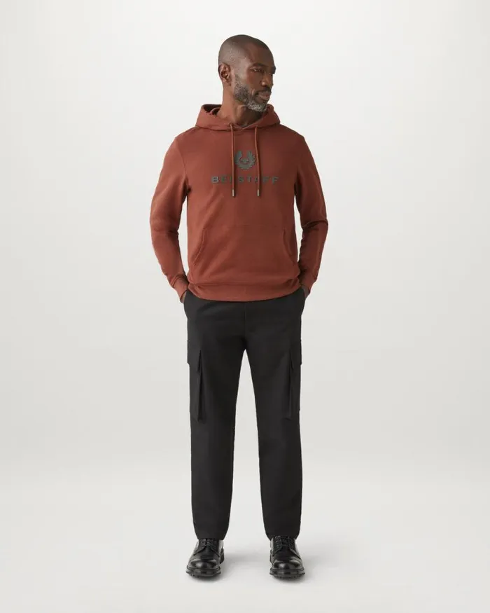 Hoodies and Sweatshirts Men Belstaff Belstaff Signature Hoodie Deep Copper
