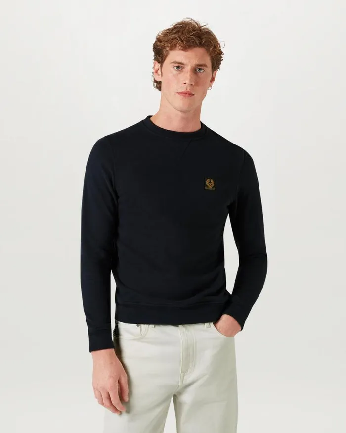 Hoodies and Sweatshirts Men Belstaff Belstaff Sweatshirt Dark Ink