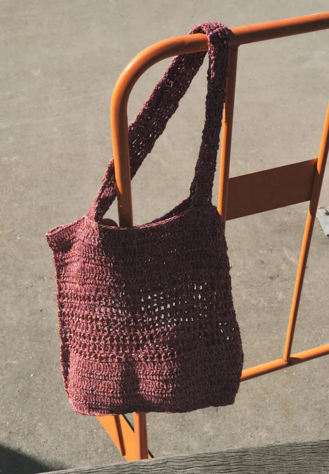 Hush Bags Women Capri Crochet Tote Red Multi