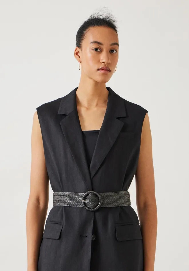 Hush Belts Women Wrenley Woven Belt Black