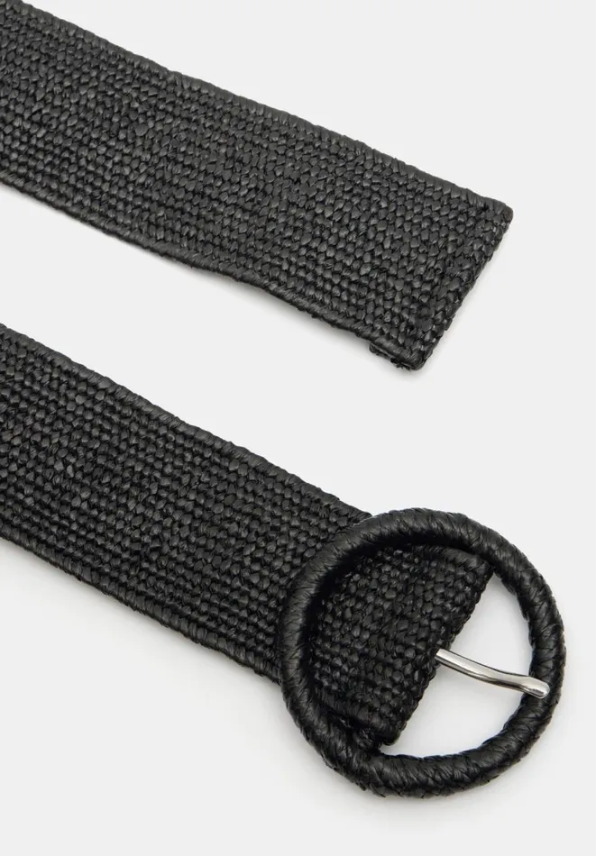Hush Belts Women Wrenley Woven Belt Black