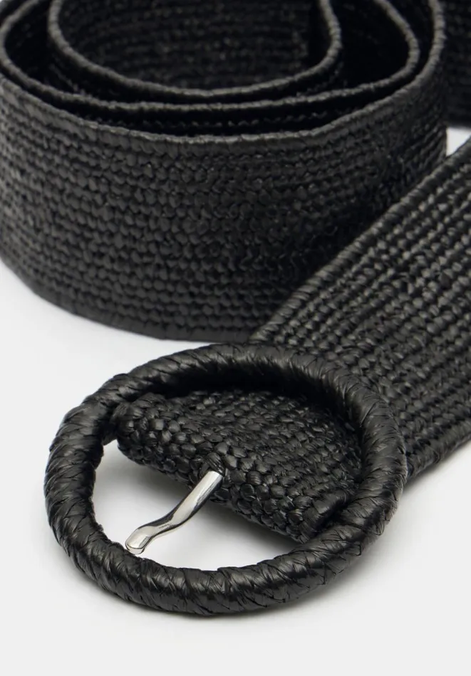Hush Belts Women Wrenley Woven Belt Black