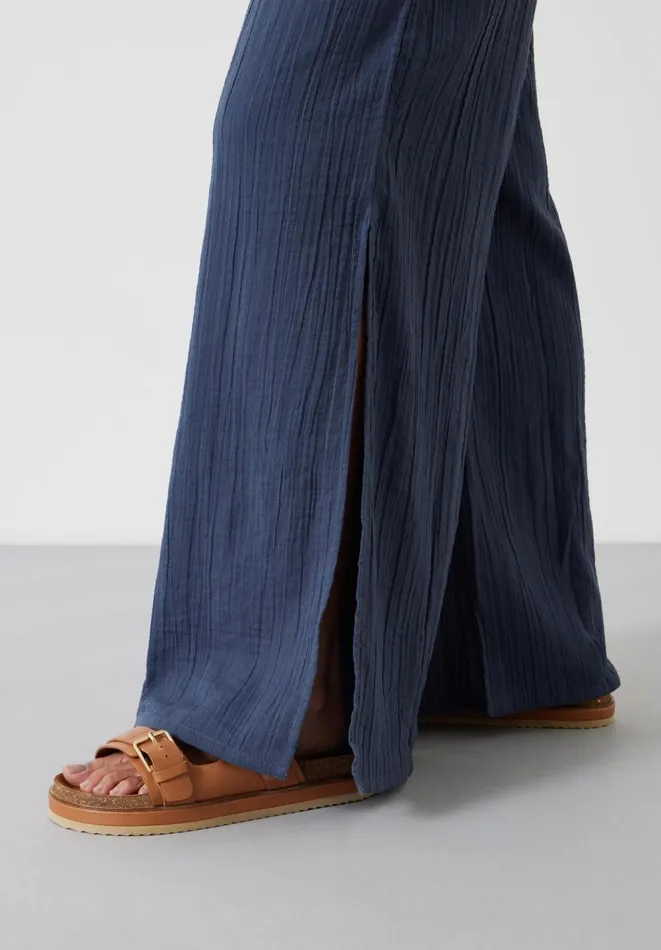 Hush Coords Women Elodie Oversized Cheesecloth Trousers Petrol Hush Coords Women Elodie Oversized Cheesecloth Trousers Petrol