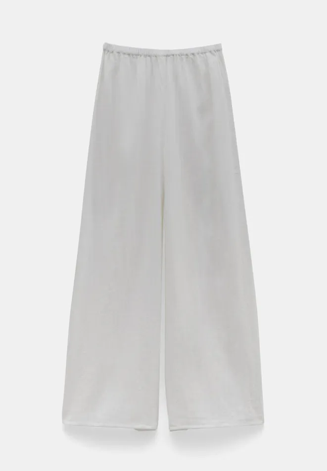 Hush Coords Women Elodie Oversized Cheesecloth Trousers White Hush Coords Women Elodie Oversized Cheesecloth Trousers White