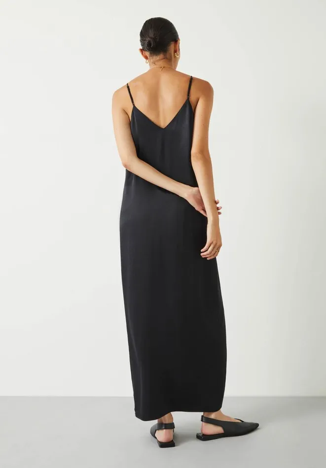 Hush Dresses Women Aria Split Midi Dress Black