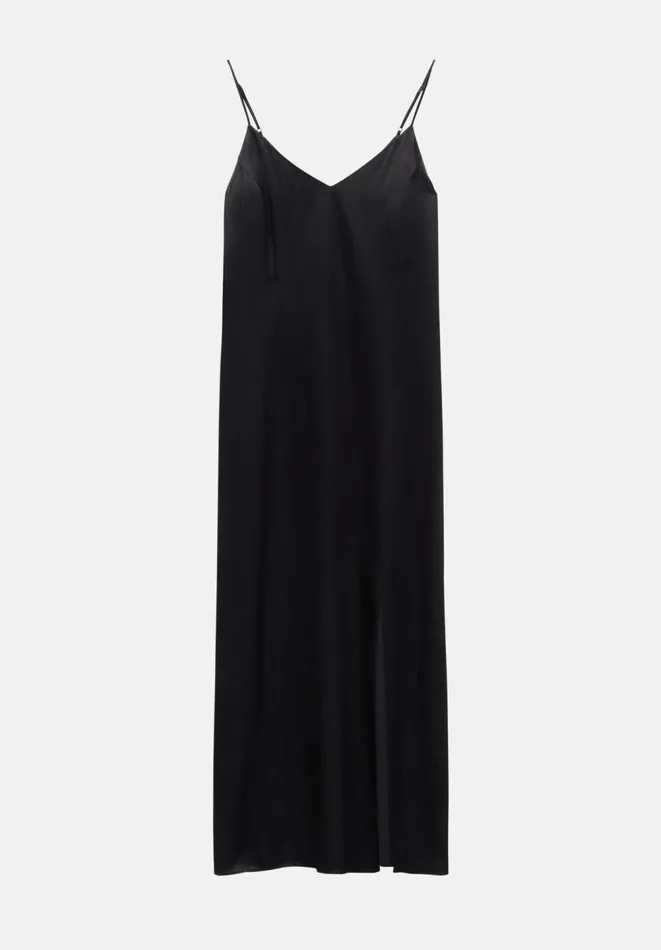 Hush Dresses Women Aria Split Midi Dress Black