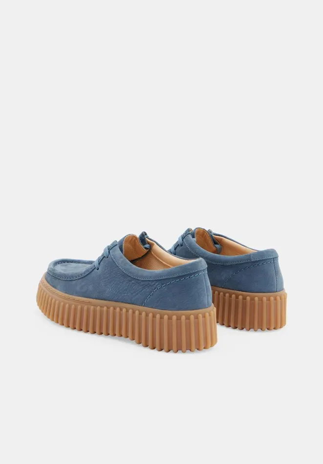 Hush Flats Women Clarks Torhill Bee Nubuck Moccasins Blue Hush Flats Women Clarks Torhill Bee Nubuck Moccasins Blue
