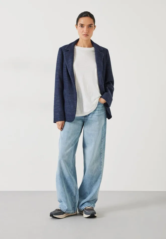 Hush Jackets and Coats Women Phoebe Jersey Blazer Midnight Navy Hush Jackets and Coats Women Phoebe Jersey Blazer Midnight Navy