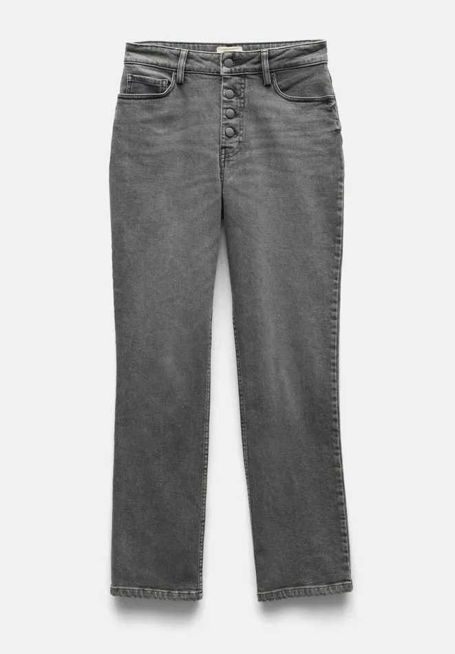 Hush Jeans Women Dani Straight Leg Jeans Washed Black