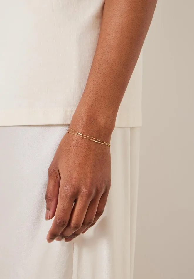 Hush Jewellery Women Lyla Mini Bead Bracelet Gold