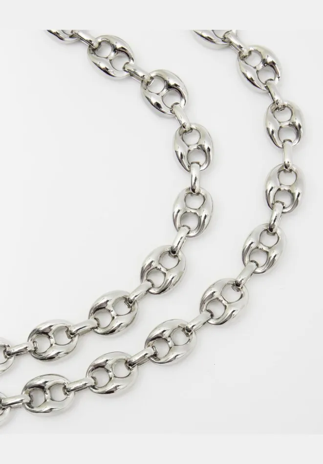 Hush Jewellery Women Rima Chain Necklace Silver