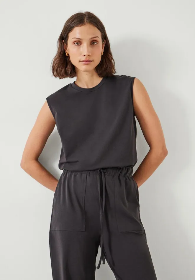 Hush Jumpsuits Women Aylen Jersey Jumpsuit Charcoal Hush Jumpsuits Women Aylen Jersey Jumpsuit Charcoal