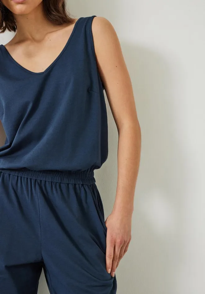 Hush Jumpsuits Women Cropped Jersey Jumpsuit Midnight Hush Jumpsuits Women Cropped Jersey Jumpsuit Midnight