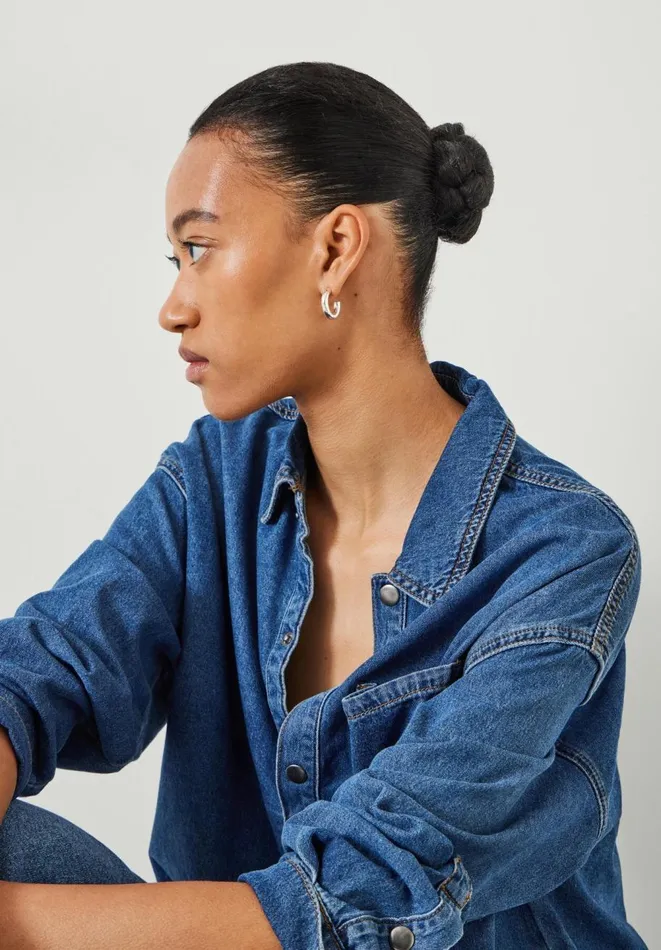 Hush Shirts and Blouses Women Daya Denim Shirt Mid Authentic Wash