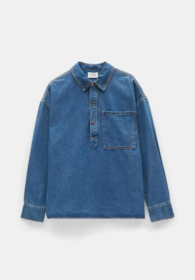 Hush Shirts and Blouses Women Daya Denim Shirt Mid Authentic Wash