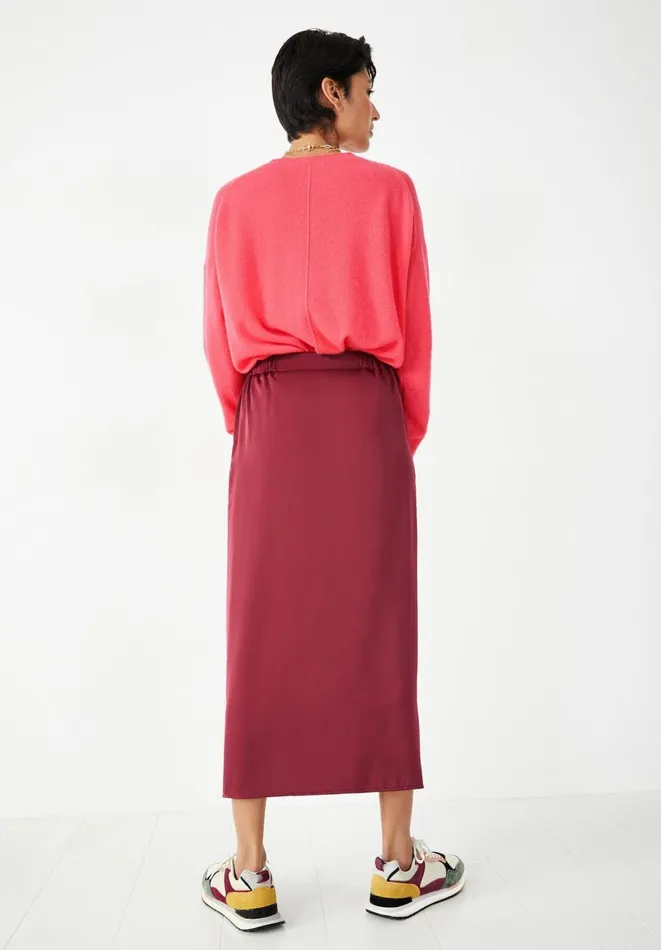 Hush Skirts Women Delilah Satin Skirt Burgundy Hush Skirts Women Delilah Satin Skirt Burgundy
